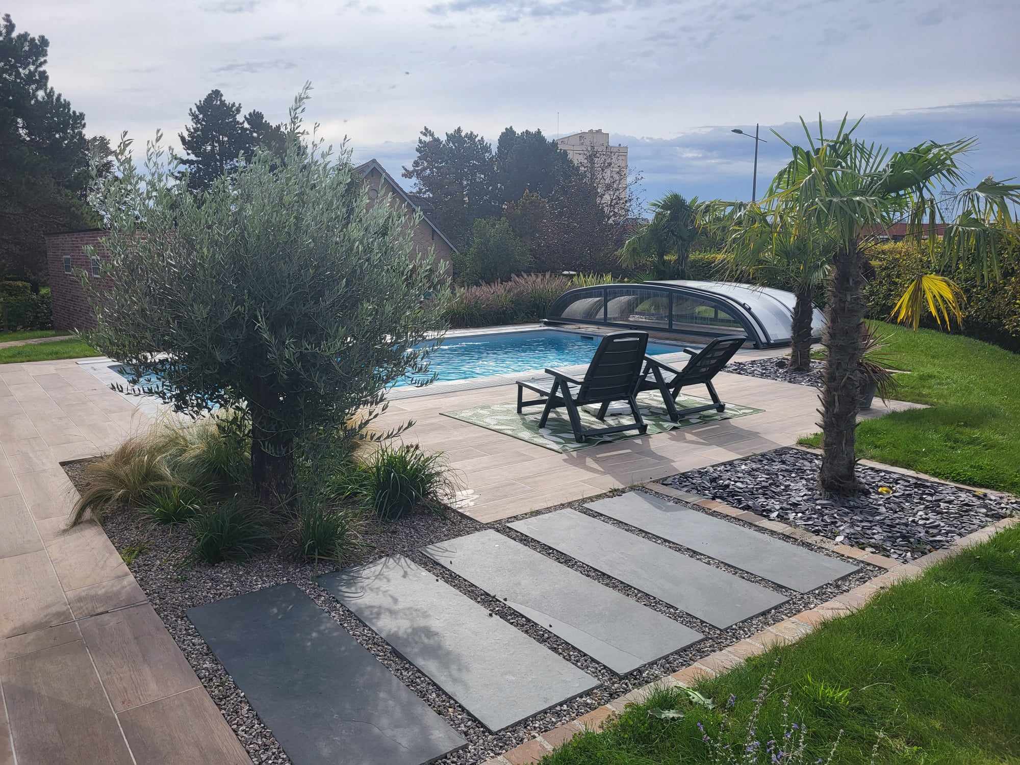Création d’une terrasse paysagère à Arras